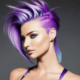 Mohawk Blue & Purple Hairstyle profile picture for women